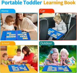 Libro de Comunicación Visual para Niños Pequeños con Autismo, Material Educativo de Fieltro, Suplementos de Vocabulario y Habla, Modelo CN 21742 - Product Image 4
