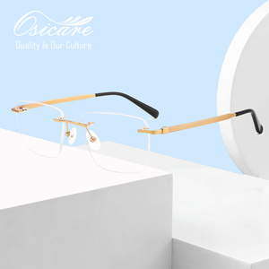 Элитные безободковые очки: дизайнерские, известных брендов, титановые, без оправы, для мужчин - Product Image 1