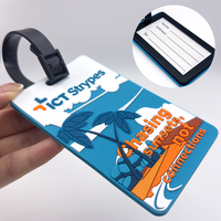 Étiquette de bagage personnalisée en PVC souple, étiquette de nom en caoutchouc, carte en papier, sangle en silicone avec boucle, étiquette de bagage de voyage, cadeau promotionnel d'entreprise