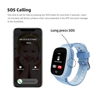 Montre connectée 4G LT30 pour enfants, GPS, WIFI, appel vidéo, SOS, étanche IP67, caméra, moniteur, tracker de localisation, cadeau