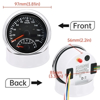 Set 2 pengukur listrik 85mm, ODOMETER Tachometer tekanan air oli Level bahan bakar Volt Meter meteran laut GPS mobil