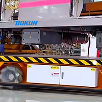 Robot AGV Hidrolik Industri Tipe Gunting Dengan Roda Mecanum, Platform Pengangkat Bergerak Omni-directional Untuk Pabrik