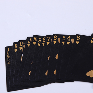 Custom Printing & Logo 24K Gold Poker Game Plastic Magic Card Waterproof Playing Card