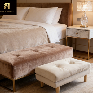 <span class=keywords><strong>Reposapiés</strong></span> Nórdico de Madera para Sofá, Taburete Multifuncional para Sala de Estar, Hotel, Villa, o como Asiento para Cambiar Zapatos - Product Image 5