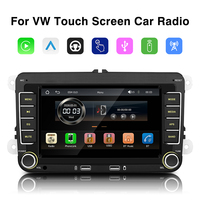 Autoradio Stéréo 7 Pouces pour VW Passat Jetta Touran SEAT avec CarPlay Filaire, Android Auto, Bluetooth et Navigation GPS