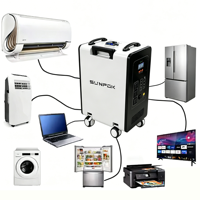 SUNPOK 5000W 5kWh 3000W 3000Wh Centrale Électrique Portable Générateur Solaire pour Camping