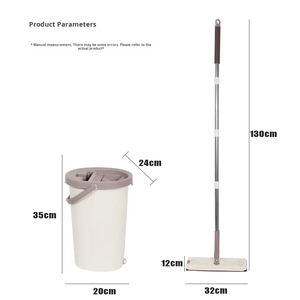 Venta al por mayor de fábrica, 360 sala limpia, fregona plana y cubo, juego de lavado <span class=keywords><strong>a</strong></span> mano, limpieza de suelo, mopa plana - Product Image 3