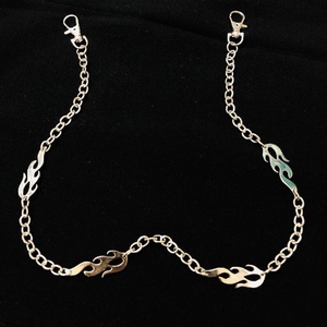 Cadena de cintura para jeans estilo hip-hop, accesorio de joyería con diseño de calavera, colgante de marca personalizado, cadena de billetera con eslabones - Product Image 5