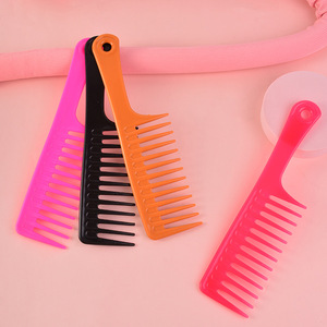 Nhà Máy Bán Buôn Nhựa Rộng Răng Lược Nhà Làm Tóc Lược Chất Lượng Cao Xoăn Tóc Detangling Lược - Product Image 2