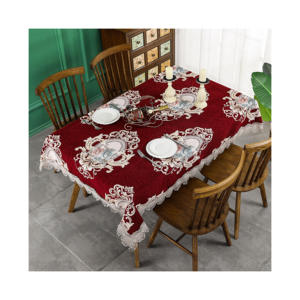 Elegance Square <b>Table</b> <b>Cloth</b> for Weddings Banquets Wholesale Plastic Polyester Fabric with Woven Oval Pattern for Bars Hotels - Product Image 4