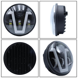 ไฟหน้า LED อลูมิเนียมขนาด 5.75 นิ้ว พร้อมไฟสูงและไฟต่ำ กำลังไฟ 70 วัตต์ ระดับกันน้ำ IP67 สีฟ้า - Product Image 5