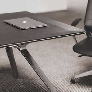 Table de conférence extensible moderne et simple, grande capacité, pour réunions multi-personnes, négociations, bureau de direction, design en bois, mobilier de bureau - Product Image 6