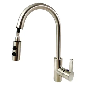 Chumbo competitivo Free cUPC Corpo híbrido Pull Out Kitchen Sink Faucet Water Saving Baixa Pressão 360 Graus Kitchen Tap