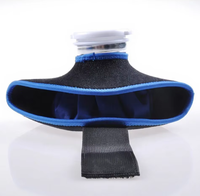 Sac de glace réutilisable portable et écologique chaud/froid avec sangle de fixation pour le soulagement des douleurs à la cheville et au poignet – Ensemble de thérapie enveloppante
