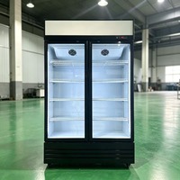 YUANDA Vitrine Réfrigérée Commerciale Blanche pour Fleurs, Système de Refroidissement Sans Givre et Sans Vidange pour Fleuristes