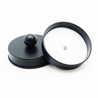 Tapas de Rosca de Acero Inoxidable 304 con Acabado Negro Mate de 86 mm, Fáciles de Abrir y Cerrar, para Frascos Mason con Asa