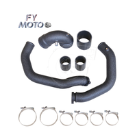 Tuyau de suralimentation et de charge pour BMW M2 F87 M3 F80 M4 F82 S55 avec tuyau en J et peinture effet froissé