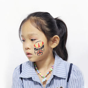 GP Private Logo chino tradicional Beijing <span class=keywords><strong>Opera</strong></span> PVC autoadhesivo pintura plantilla transferencias temporales para impresión de arte corporal DIY - Product Image 6