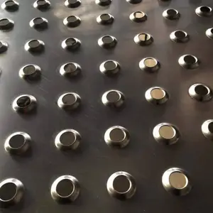 Anti-Skid Plate Railing Embossed Sheet Metal Steel Round Hole Grip Strut Safety Grating Perforated Sheet Metal