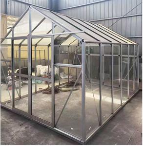 Serres de jardin gothiques à arche, super résistantes au vent, en verre trempé, serres extérieures en aluminium pour jardin et cour arrière - Product Image 5