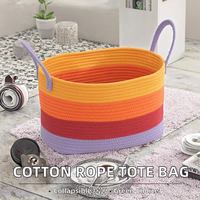 Nouveau sac en corde de coton tendance, panier de rangement pour maman, organiseur de couches, sac fourre-tout