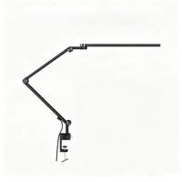Lampe de bureau LED tactile/infrarouge à intensité variable, changeante de couleur, pliable en métal, double source lumineuse, AC, protection des yeux, écologique, contemporaine