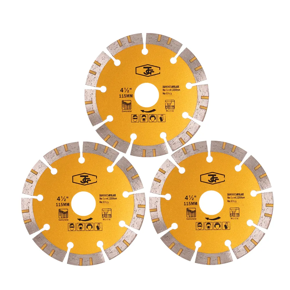 Disque de coupe de lame de scie en diamant pour maçon et carrelage, 4.5 pouces, 115mm, 1 pièce