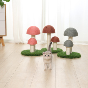 Wholesale New <strong>Cat</strong> <strong>Trees</strong> &amp; Scratcher <strong>High</strong> <strong>Quality</strong> Natural Sisal Mushroom <strong>Cat</strong> Scratching Post <strong>Cat</strong> Scratch Post <strong>Tree</strong> and Tower - Product Image 4