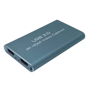 FJ-HU30 Fjgear usb3.0 4k hdmi, video capture card plug and play 4096*2160 @ 60hz dengan cangkang Aloi aluminium