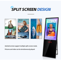 Afficheur numérique Android VETO de type A, 32, 43, 49, 55 pouces, signalétique numérique portable pour les magasins de détail, promotion, vente, menu