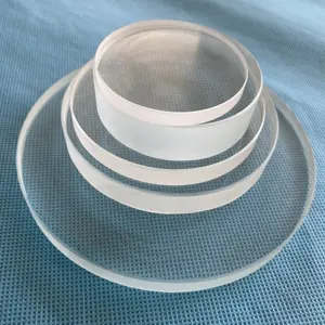 Disco de vidrio de borosilicato de círculo templado, obleas de borosilicato, mirilla de calibre redondo endurecido