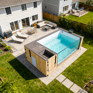 Terrific Quality Fiberglass Multifunctional Complete Prefab Outdoor Mosaic Design Accessories Swimming Pool container pool - Product Image 6