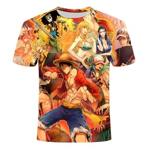 Camiseta de Verano de una Pieza con Estampado de Anime Japonés, Hermano de Luffy, para Hombre, Holgada, Informal, de Tela Jersey, 180g, Secado Rápido - Product Image 5