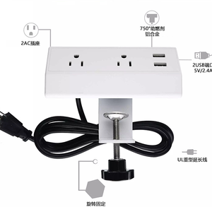 Bàn Ổ cắm điện với Bracket <span class=keywords><strong>cube</strong></span> <span class=keywords><strong>Power</strong></span> Strip Dual Băng nhóm với USB Type-C cổng - Product Image 3