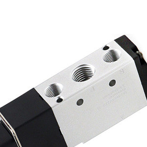 Vanne de commande solénoïde Dde Dade Pneumatics 4V210-08, 2 positions, 5 voies, DC 24 12 36 110V 3.0W 100% Ed - Product Image 3