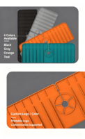 Tapis anti-gouttes en silicone pour évier de cuisine, auto-drainant, incliné, avec ouverture de robinet réglable pour salle de bain et évier de bar
