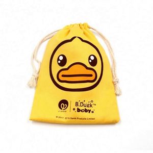 Vente directe d'usine, sacs à cordon en tissu de mousseline 100% coton biologique personnalisés avec logo, article promotionnel - Product Image 1