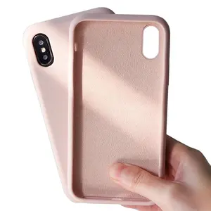 High quality original liquid silicone cell phone case for Iphone 11 12 13 14 15 16 pro max with microfiber