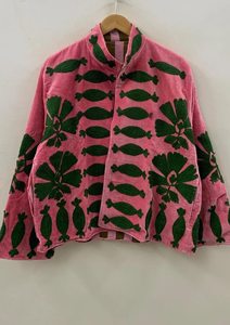 Robe Kimono d'Hiver Unisexe en Velours Suzani Brodé à Motifs Animaux, Rembourrée en Coton, Cadeau pour Demoiselle d'Honneur, Vêtement d'Extérieur Fait Main - Product Image 4