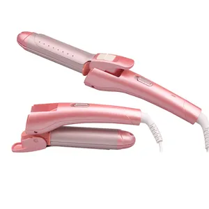 2 in 1 home travel culing iron portable foldable hair straightener for women