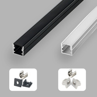 Profilés en aluminium LED personnalisés en forme de U pour plafond, 1m, 2m, 3m – Profilés en aluminium sur mesure pour bandes LED