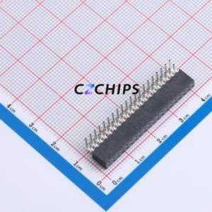 SQT-120-01-L-D-RA Pin Socket Bent Lead Through Hole,P=2mm Connector 2mm 2mm Right Angle Insert Double Row - Product Image 1