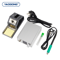 Station de Soudage à Air Chaud à Affichage Numérique T210, Température Réglable, pour Réparation de Cartes Mères de Téléphones Portables et PCB SMD