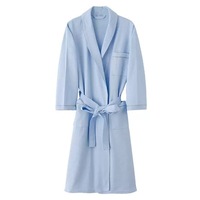 Peignoir de bain en pur coton gaufré unisexe pour hôtel, serviette de bain absorbante à séchage rapide, vêtement de nuit pour adulte