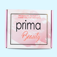 Boîtes d'emballage fantaisie en papier ondulé rose avec Logo personnalisé, boîtes de courrier imprimées, boîte d'emballage pour cosmétiques