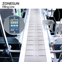 ZONESUN automatique bureau huile eau vin bouteille liquide savon pot remplissage bouchage et étiqueteuses ligne pour bouteilles rondes