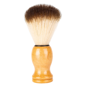 Brocha de Afeitar Profesional de Alta Calidad con Mango de Madera y Cerdas Sintéticas Personalizadas para Hombres, para Limpieza Facial y Eliminación de Vello - Product Image 1