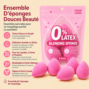 Éponges de maquillage essentielles : Éponges de beauté réutilisables à pointe de précision, côté arrondi et fond plat pour une application parfaite, faciles à nettoyer - Product Image 6