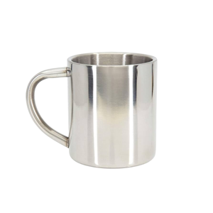 Mug à bière en acier inoxydable 8/18, écologique, biodégradable, sans BPA, isolé, avec poignée et couvercle - Product Image 1