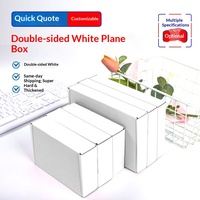 Boîte en carton ondulé extra-résistant à trois couches, pliable, rectangulaire, petite, blanche et colorée, pour œufs, farine de maïs, livraison express